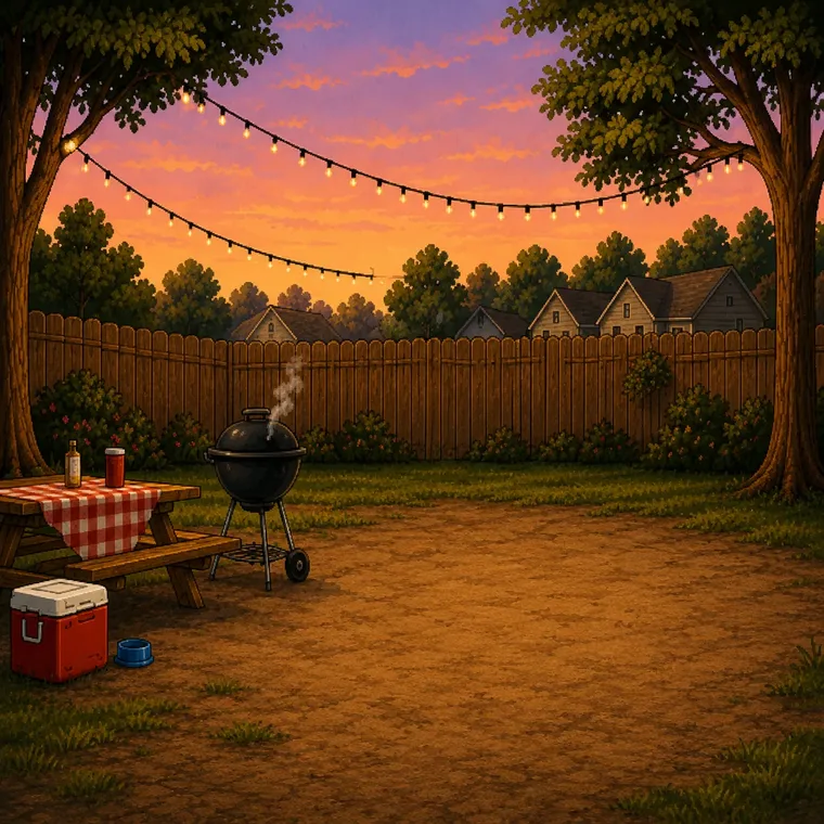 Backyard Grill location artwork