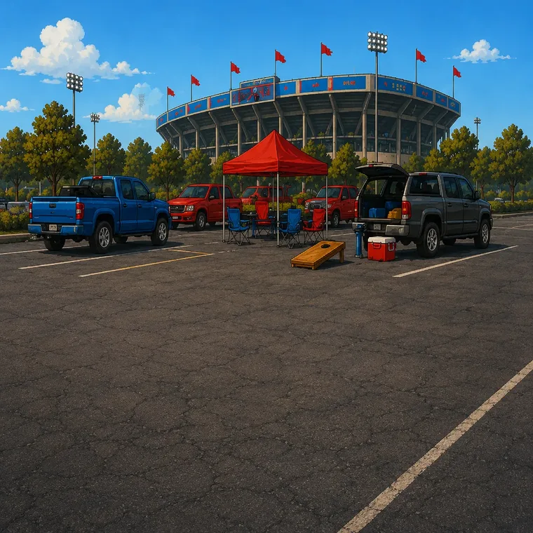 Stadium Tailgate location artwork